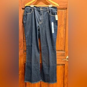 Old Navy High-Rise Wow Flare Jeans - Dark Blue